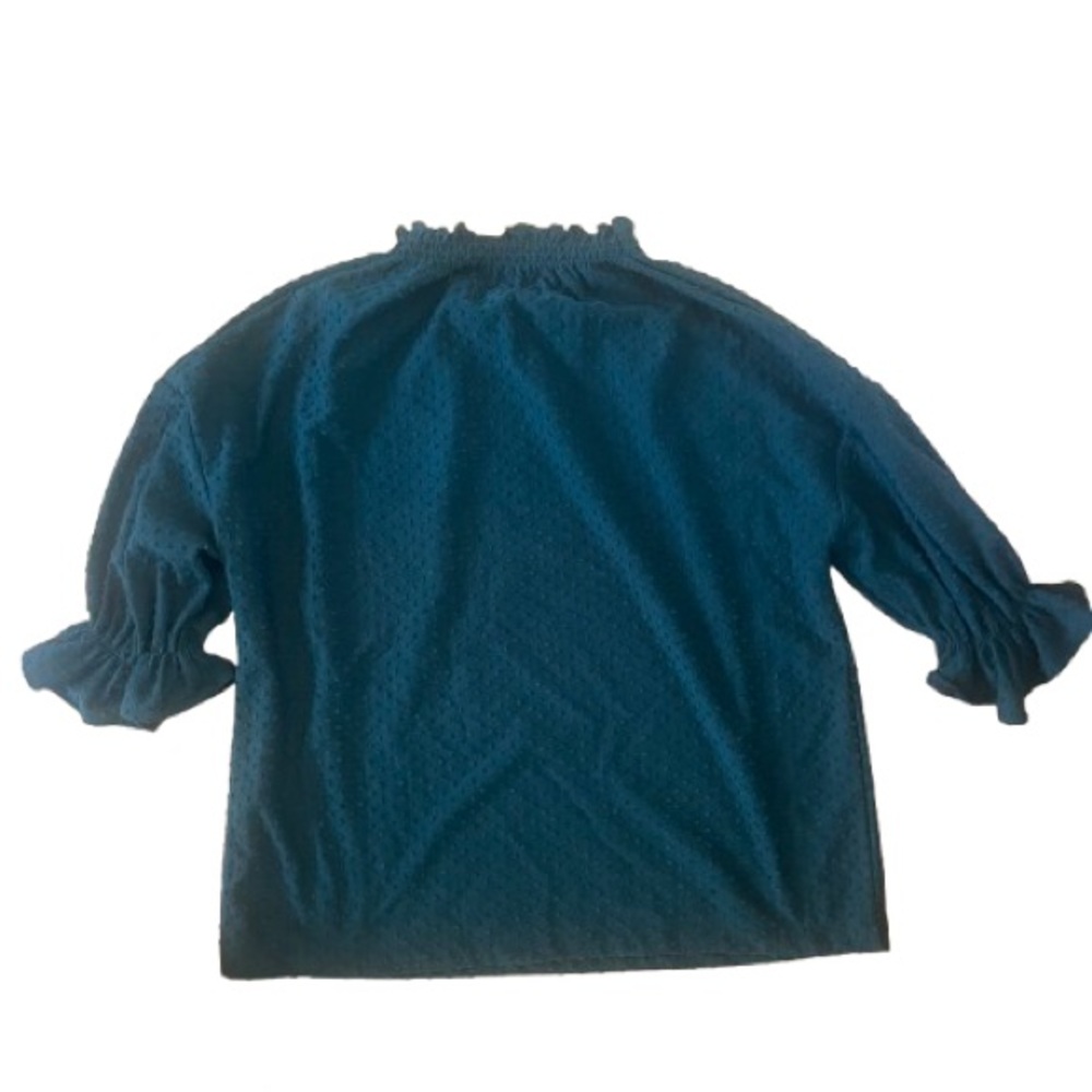 Madewell Texture & Thread Clip Dot Ruffle Top - Picture 5 of 6